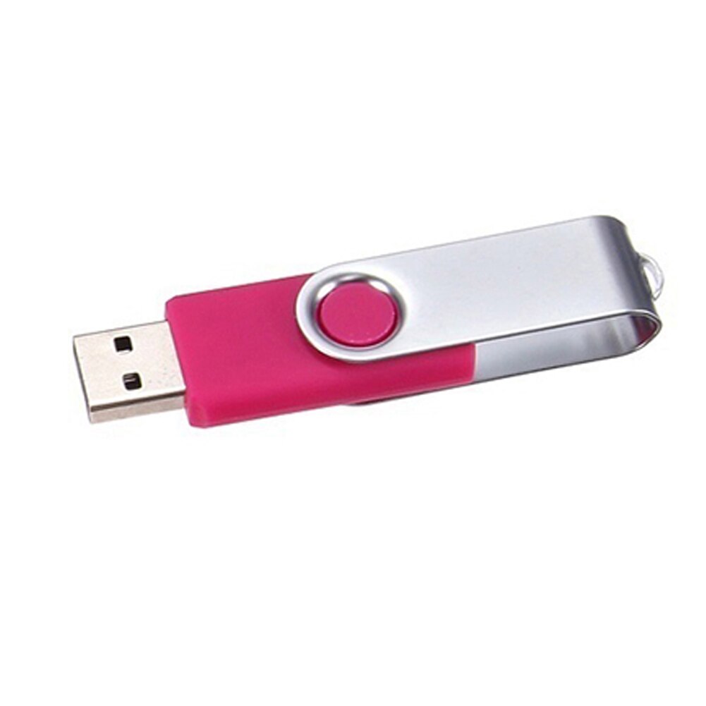 Kleurrijke 64MB Draagbare Roterende USB 2.0 Flash Memory Stick Pen Drive Data Opslag Draaibare U Disk Voor Computer: Roze