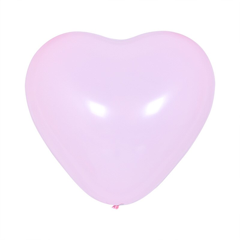 10 stk 12 tommer hjerteballoner macaron farver latex balloner matte farver balloner fødselsdagsfest indretning bryllupsindretning puste global: Lyserød