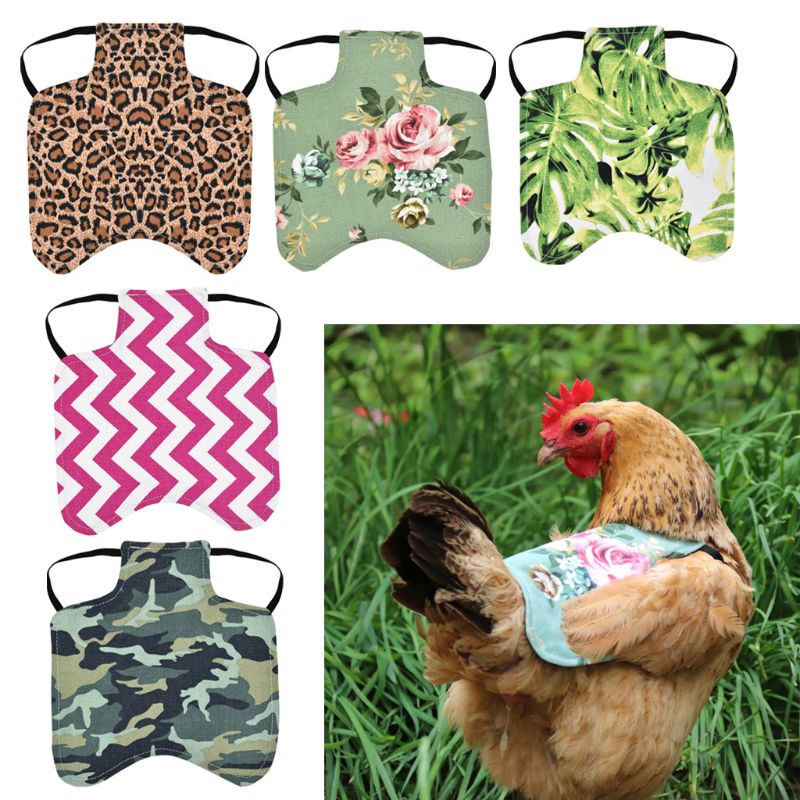 Adjustable Pet Clothes Hen Apron Poultry Hen Saddle Apron Feather Protection Holder Chicken Protector