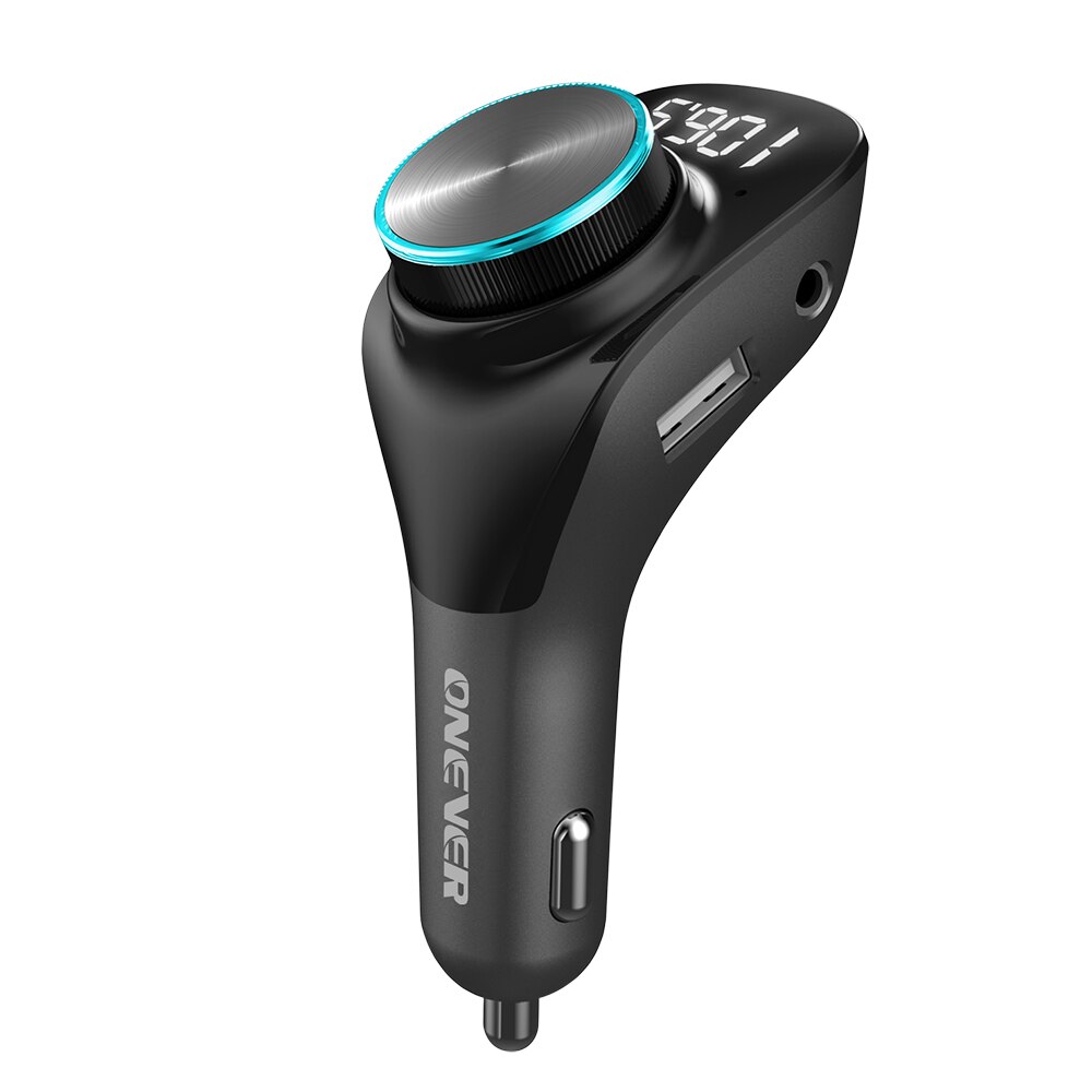 Kit de manos libres para coche, transmisor FM inalámbrico con Bluetooth, reproductor de MP3 LCD, Cargador USB 2.1A, manos libres para IPhone y Android
