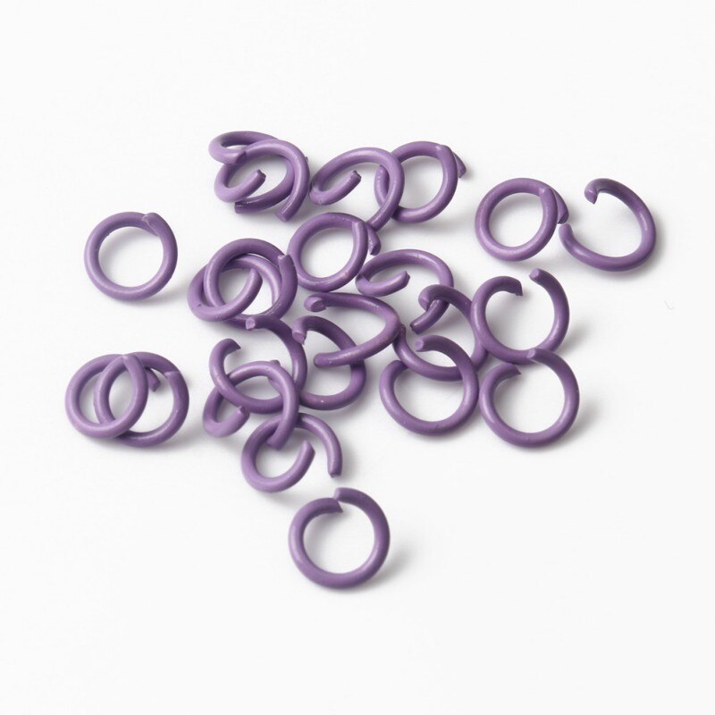 50 sztuk/partia 8mm metalowy otwarty pierścień Jump Multicolor podział pętli pierścienie bransoletka materiały do tworzenia biżuterii Handmade akcesoria DIY