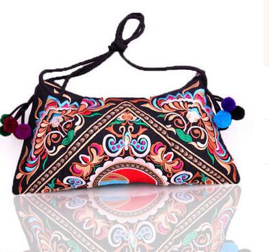 Multi boheme broderi shopping shell tasker flotte blomster broderede kvinder skulder & crossbody tasker national carrier