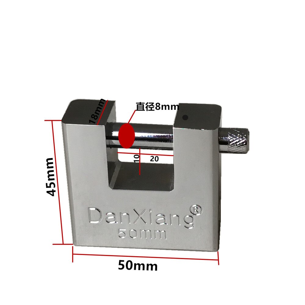 Top Security Container Garage Trailer Padlock Heavy Duty with 3 Keys: 50mm