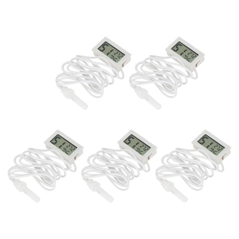 Refrigerator Thermometer, Digital, Waterproof, with Easy-to