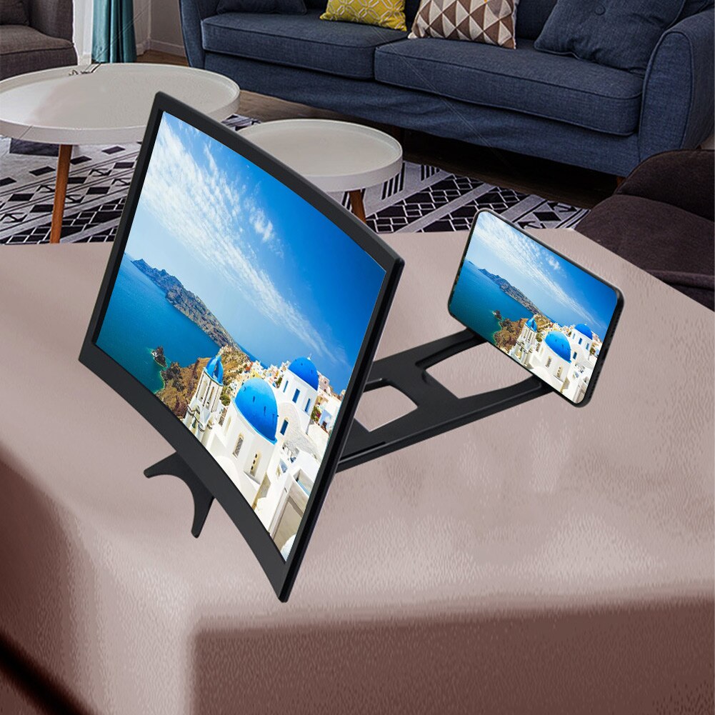 14 Inch Projector Houder Opvouwbare Gebogen Vergrootglas Gsm-scherm Versterker Video Movie Universele 3D Draagbare Vergroter