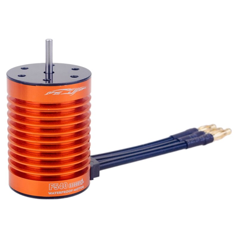 Motor de coche RC, F540 Motor impermeable sin escobillas 3300KV para coche 1/10 Rc: Default Title