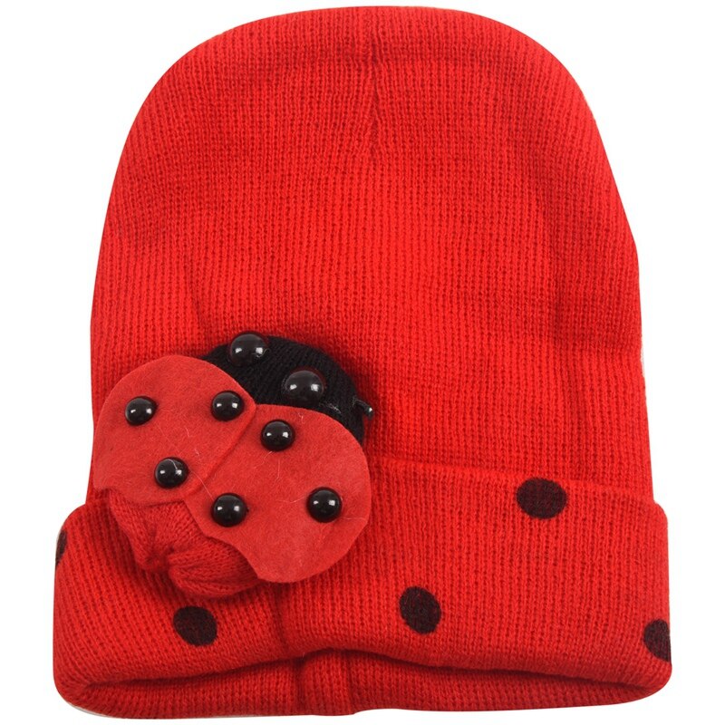 Red Baby Boy Girl Toddler Winter Ladybird Ladybug Hat and Scarf Set