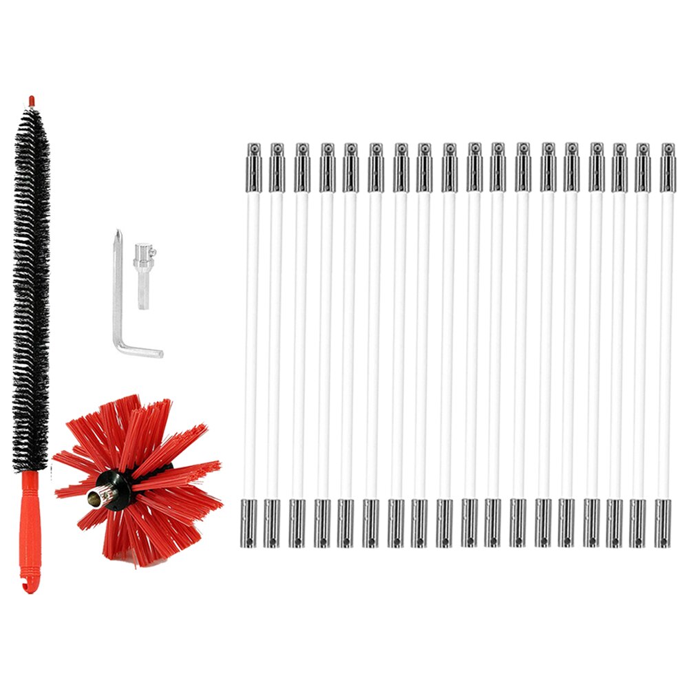 Pour cheminée tuyau poêle nettoyage Portable Restaurant multifonction salle de bain pratique Flexible maison cheminée balayage brosse: 3