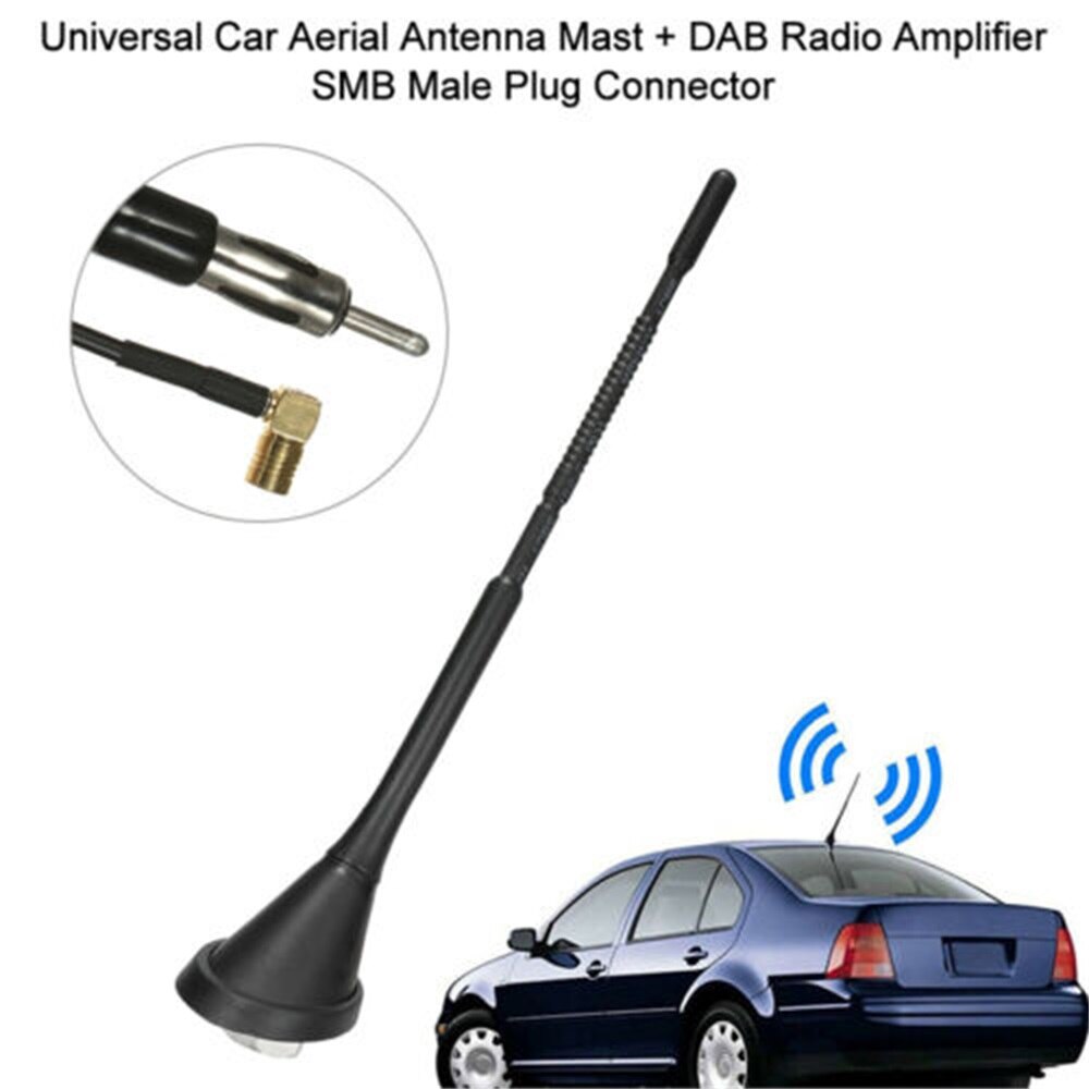 Universele Dak Mount Am Fm Radio Antenne Antenne Base Kit Actieve Versterkte Dab + Fm Radio Auto Antenne Antenne Mast auto Accessoires