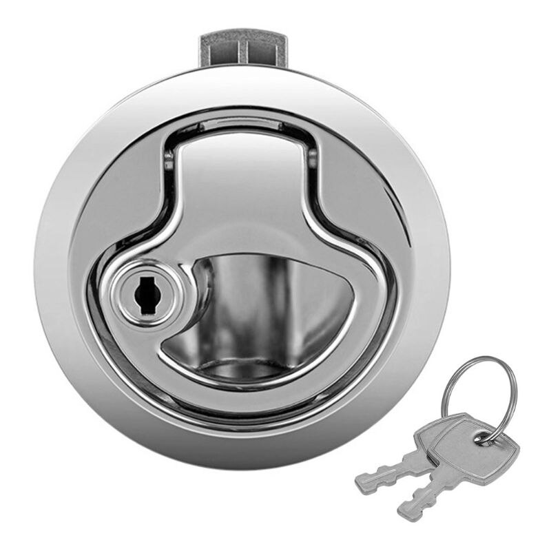 Marine Boat Stainless Steel 2" Flush Pull Hatch Latch For RV Caravan Boat