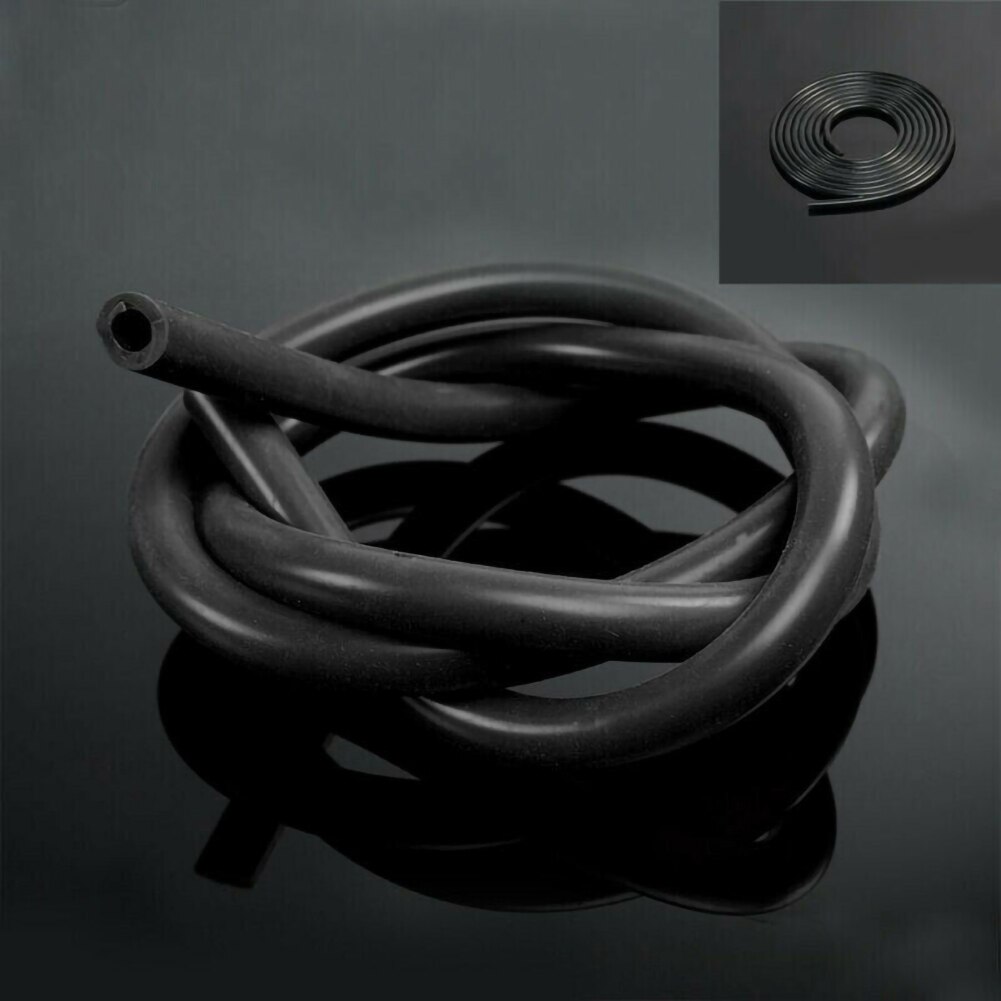 Brændstofslange 6mm 1/4 " tommer fuld silikone brændstof benzin olie luft vakuum slange rør rør rør bil tilbehør