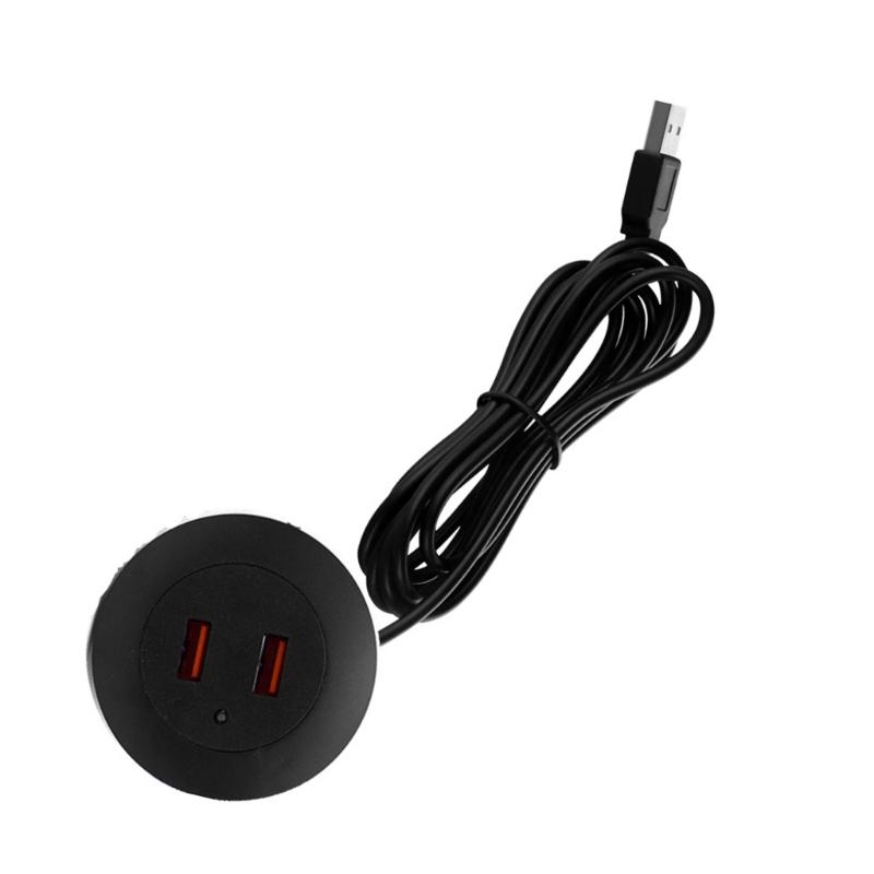 Extension Cord Mobile Table Sofa Fast Charging Embedded Desktop USB