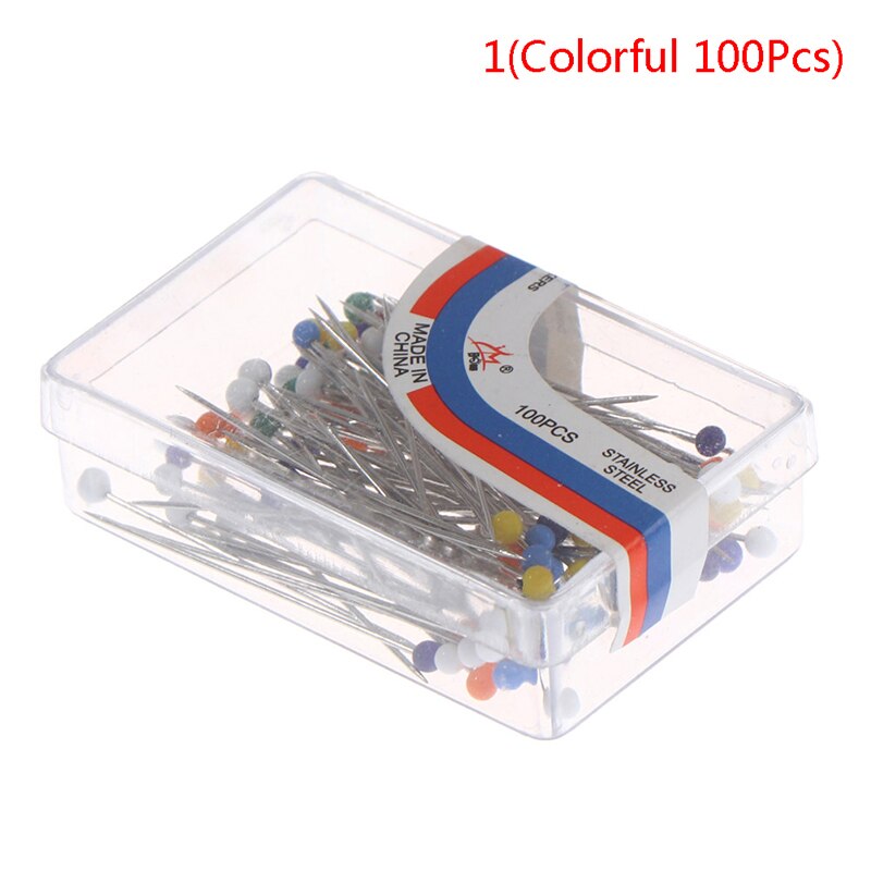 Sewing Pins 38mm Glass Ball Head Push Quilting Pins For Jewelry DIY Sewing Tool: A1