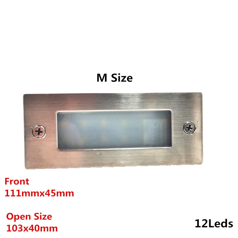 Led Deck Stap Licht 15Leds Ondergrondse Lamp Verzonken Trap Paitio Grond Spot Light Vloer Tuin Landschap Muur Buitenverlichting