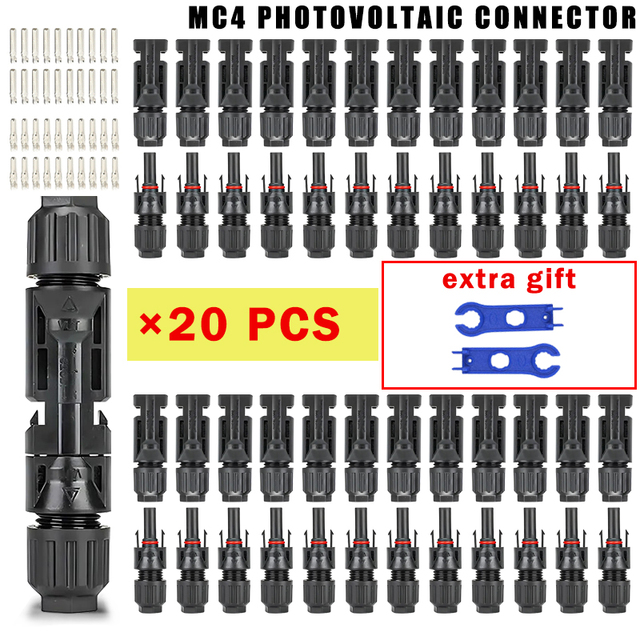10/20/50/400/1000 pcs Photovoltaik Solar Connector Kit Stecker 2.5 V 30a Anschlüsse für Solarmodule PV/MC Kabel/4/6mm ²