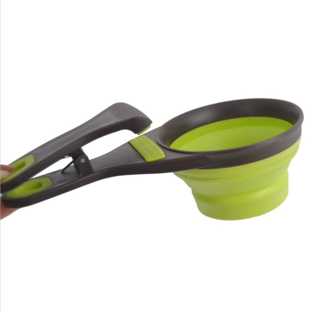3 in 1 multifunctionele huisdier hond kat opvouwbare schep afsluitclip maatbeker 118ml 4oz
