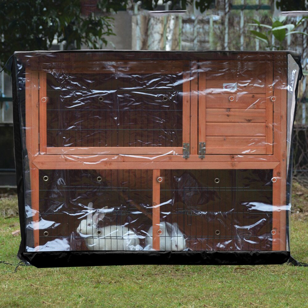 4FT Konijnenhok Cover Grote Dubbele Laag Huisdier Bunny Kooi Waterdichte Stofomslag Outdoor Oxford Doek Tuin Patio Zonder Kooi D30