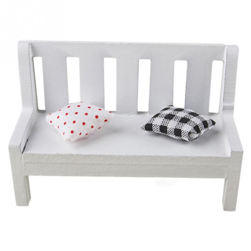 Mini Banc En Bois Pour Maison De Poupée – Accessoire Jardin Miniature – Décoration 13 Cm
