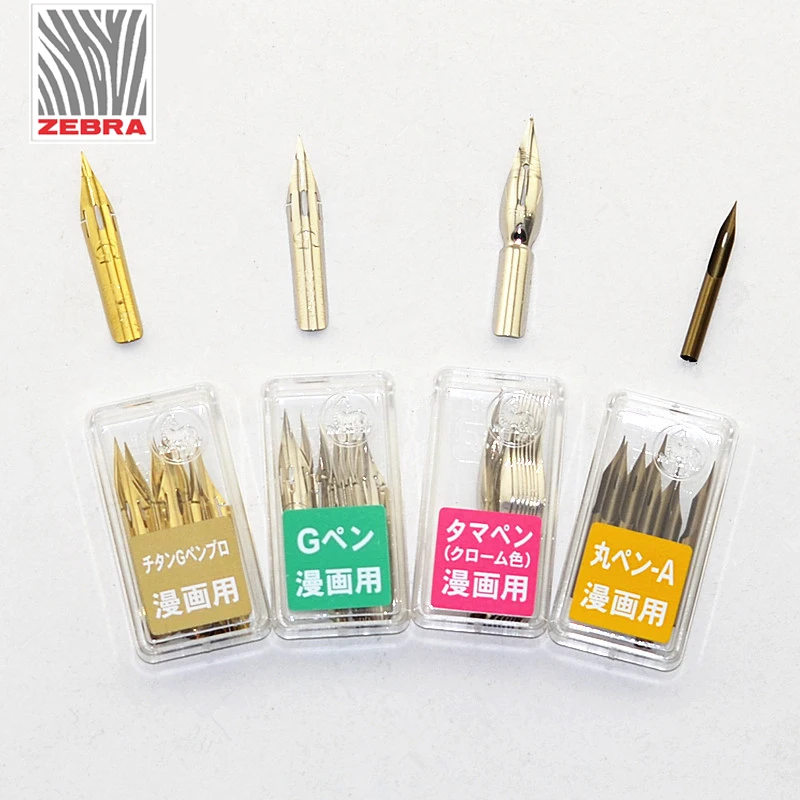 5 Pieces Zebra G Pen Nib Cartoons Dip Pen Metal Manga Comic Drawing Cartoon Tool Japan Comic Hand-painted Nib