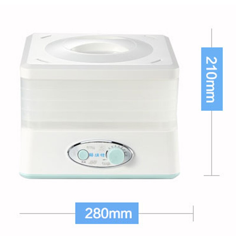 Mini deshidratador de alimentos eléctrico para el hogar, 5 bandejas, máquina de secado de carne, frutas secas, aperitivos, hierbas, frutas y verduras, secador de 220v