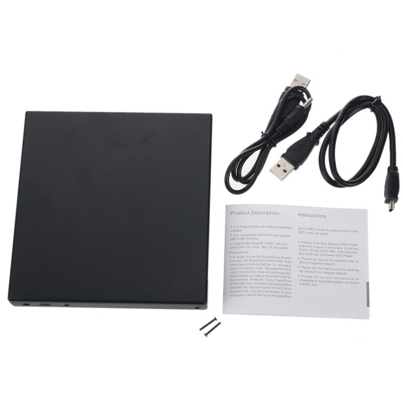 Laptop Usb Naar Ide Cd Dvd Rw Rom Externe Case Enclosue