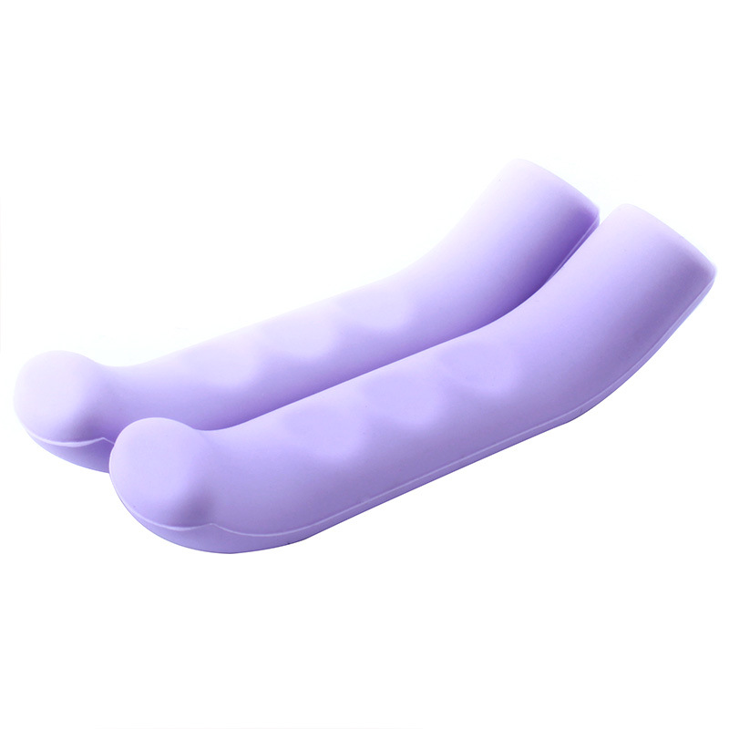 Manchon de poignée de frein de vélo, poignées VTT en silicone, housse de protection de guidon, équipement de cyclisme anti-alde, accessoires de vélo: Violet