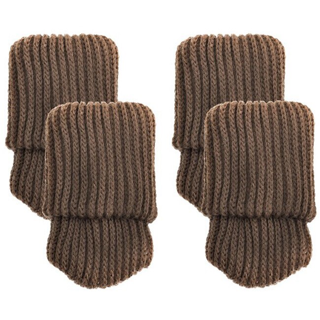 4 Stuks Stoel Been Sokken Doek Handschoenen Vloer Bescherming Breiwol Sokken Anti-Slip Tafel Meubels Voeten Mouw Cover protectors: C2