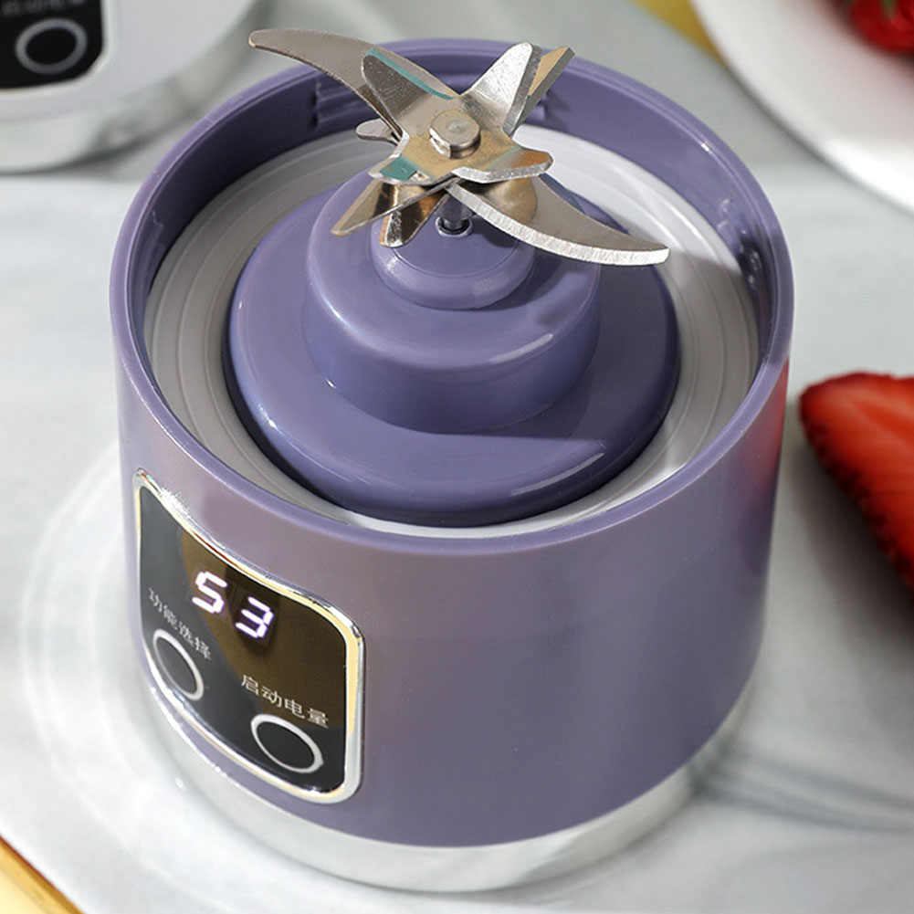 Draagbare Blender 450Ml Elektrische Juicer Fruitmixers 1500Mah Usb Oplaadbare Smoothie Mini Elektrische Juicer Met 12 Bladen