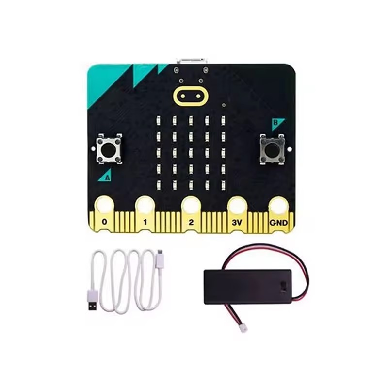 Micro：Bit V2 Micro Bit Go Edition BBC Microbit For Kids DIY Development Board BBC Microbit V2.0Board: Brown