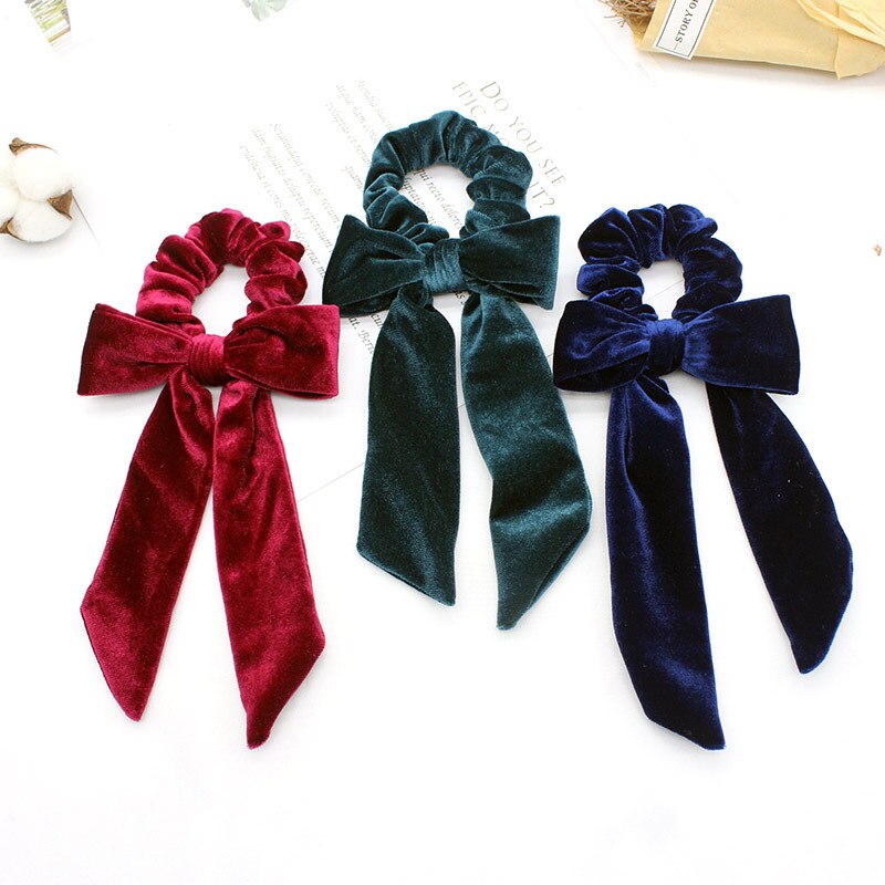 Doradeer Haaraccessoires Effen Vrouwen Haarbanden Fluwelen Scrunchies Bandana Paardenstaart Houder Haarband Hoofdbanden Chouchou Meisjes