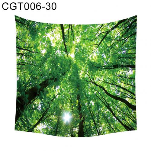 Tapisserie arbre forêt étoile ciel tournesol tenture murale tapisserie tapis toile de fond décor mur tissu tapisseries macramé: CGT00630 130x150cm