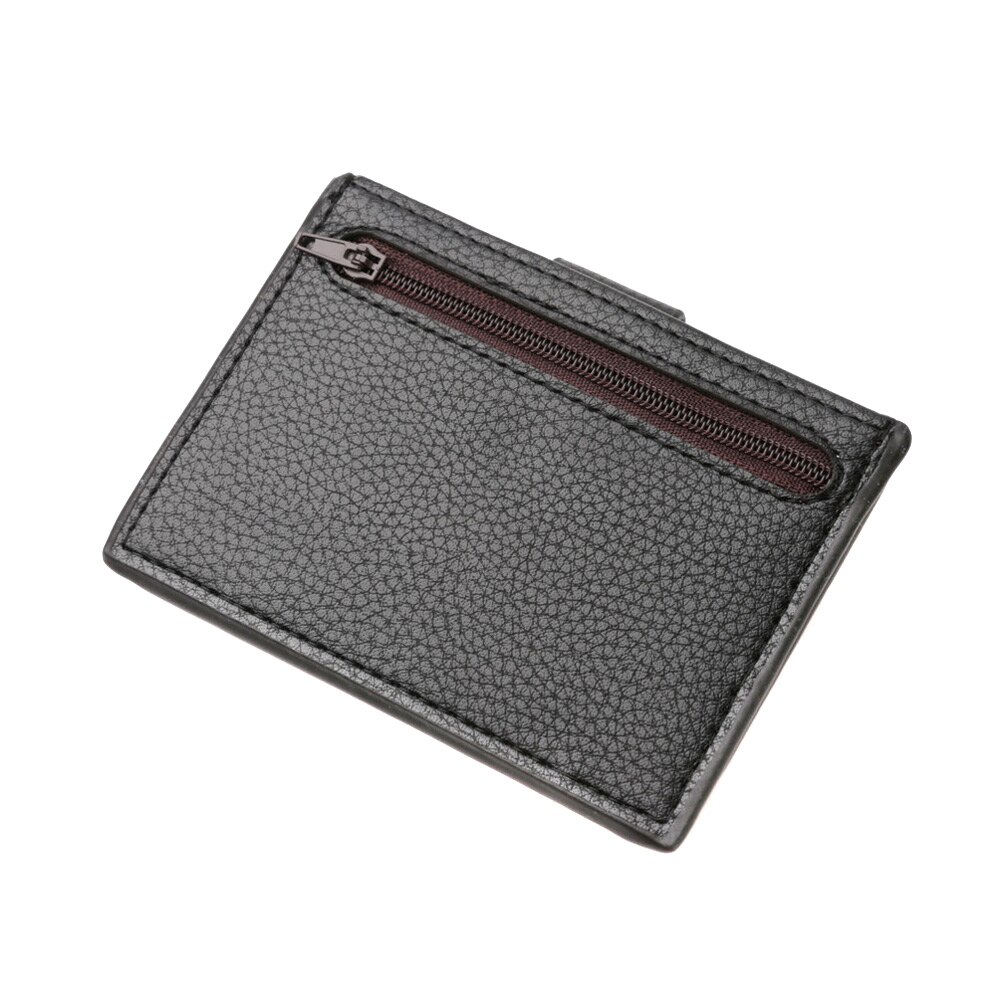 Mannen Mini Pu Lederen Card Bag Holder Purse Id Credit Card Wallet Xin