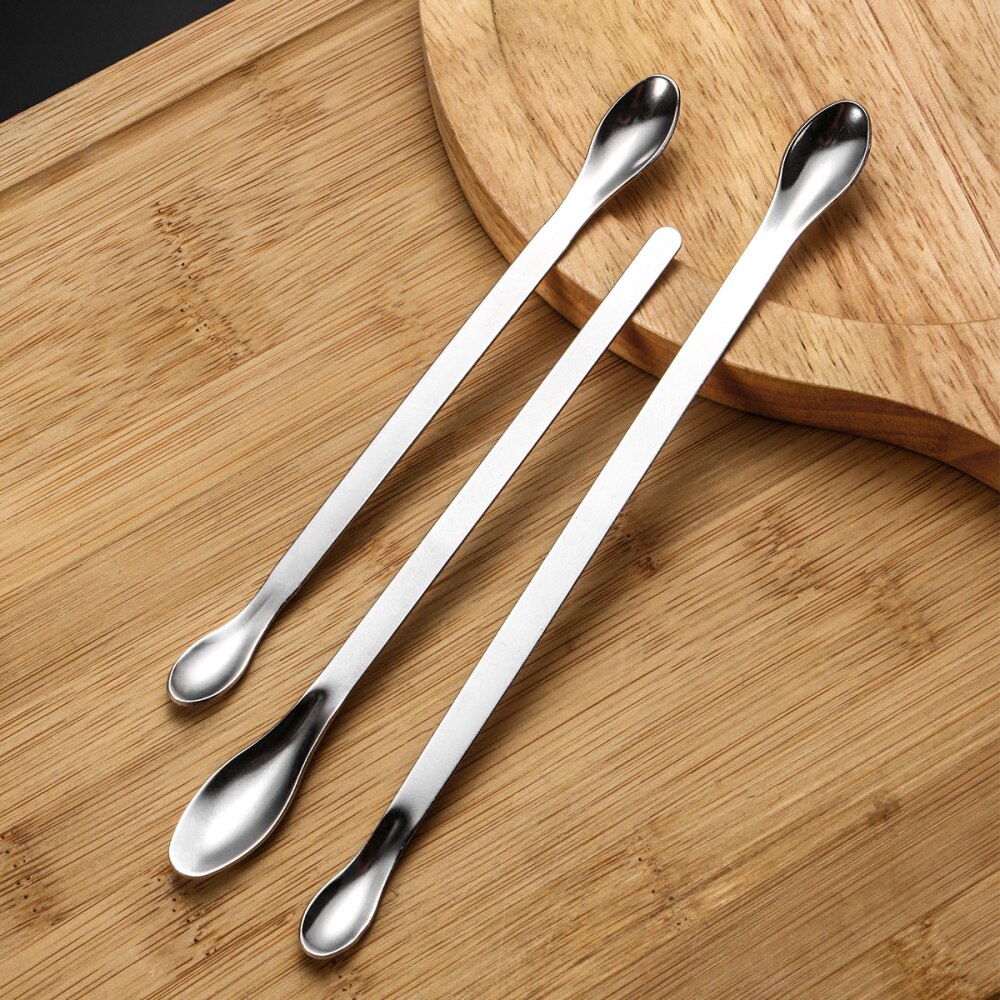 9PCS Sampling Spoons Rustproof Practical Stainless Steel Measuring Spoon Spoon Pack for Take Medicine Use Home Use Measuring Use