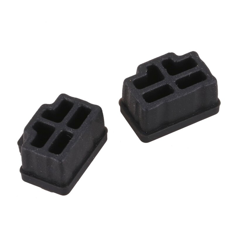 Ethernet Hub Port RJ45 Anti Dust Cover Cap Protector Plug 10Pcs Black