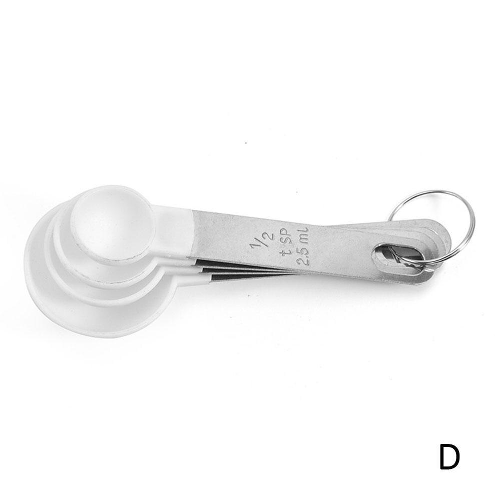 4Pcs Steel Measuring Cups Spoons Kitchen Baking Cooking Cup Spoon Set Set Tool Measuring Measuring D9E2: D