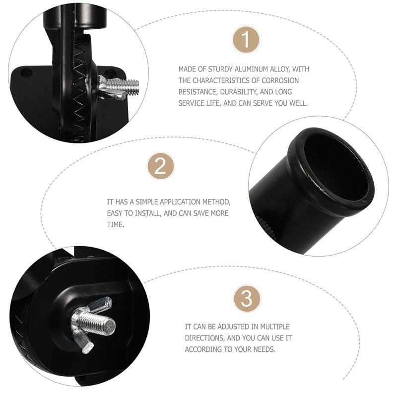 1pc Flagpole Outdoor Wall Mount Flag Pole Adjustable Mounting Display Flag Pole Mounting Base Flagpole Holder Flag Pole Bracket