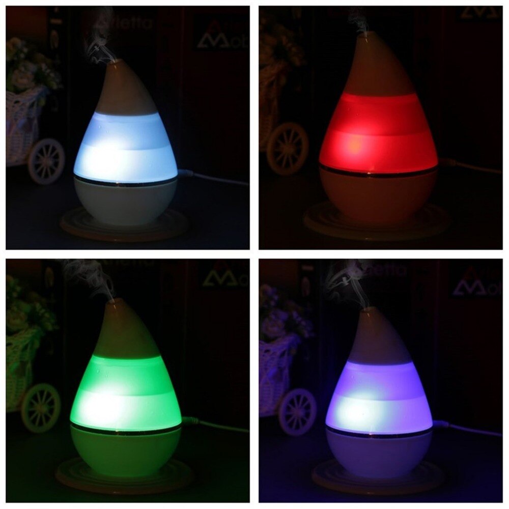 ICOCO 250ML Mini humidificador ultrasónico USB difusor de aceite esencial purificador de aire LED atomizador de Aroma humectante nebulizador