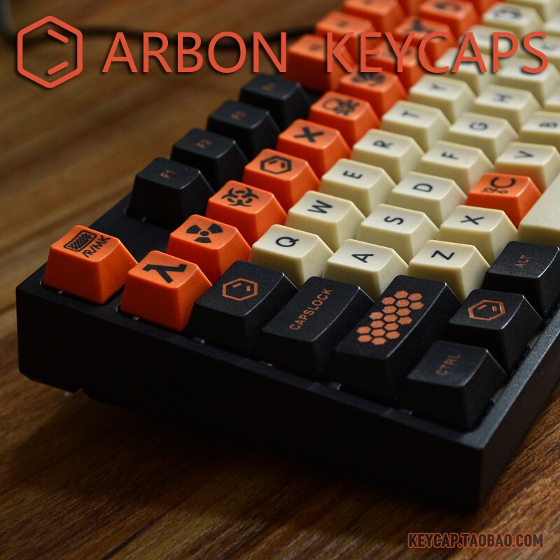 Keycap 84 keys PBT Sublimatie 84 Mechanische Toetsenbord Originele Hoogte Keycaps Persoonlijkheid Supplement Kleine Bee Grote Carbon