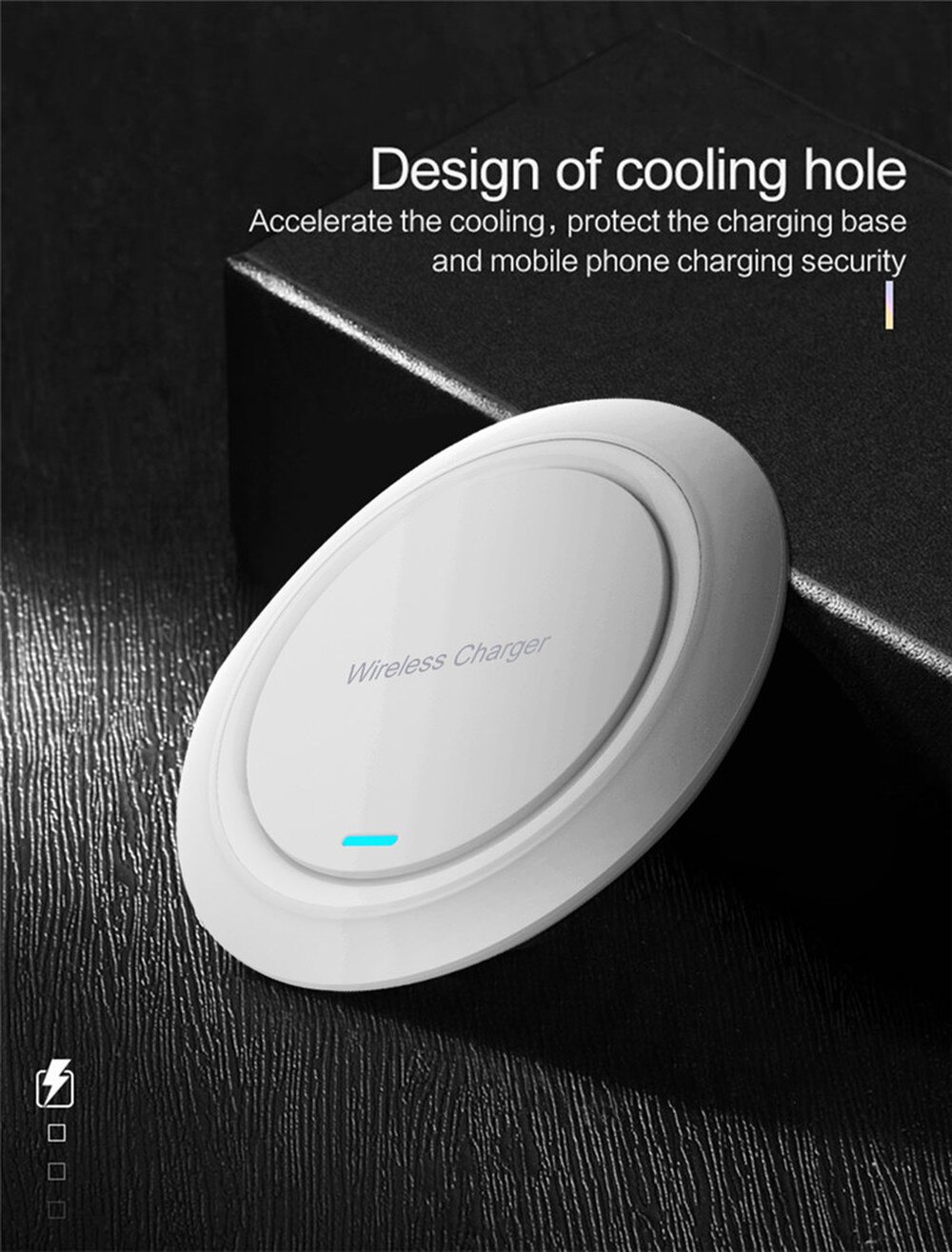 Wireless Charger for iPhone X XR XS Max 8 Plus USB Charging pad for Samsung S8 S9 Note 9 Xiaomi Phone Qi wirless charger