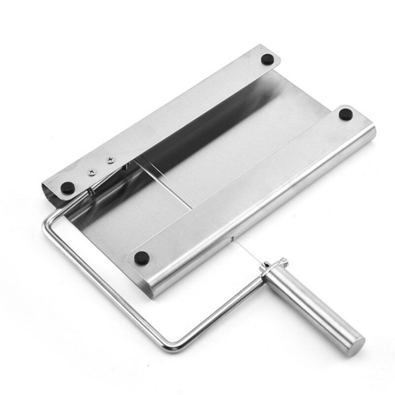 Silver Stainless Steel Cheese Slicer Wire Cutting Cheese Butter Cutter Kitchen Use Easy Clean Handle Slicer Cheese Tool