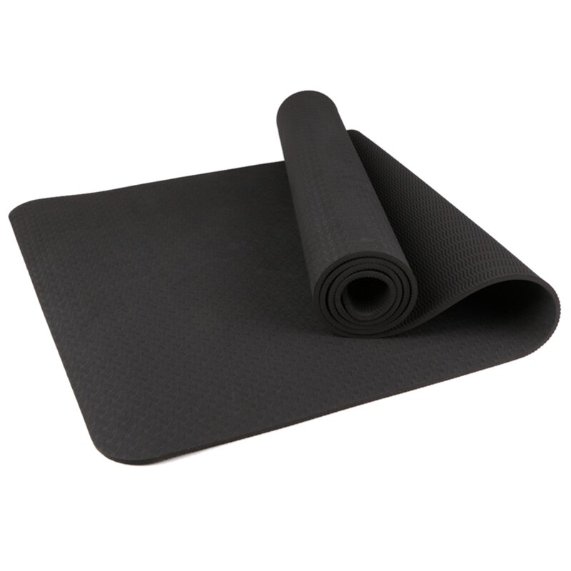 Yogamatte, umweltfreundliche seil-fitnessmatte mit tragegurt für yoga, pilates und bodenübungen, -183 x 61 x 0.8cm cm: Pflaume