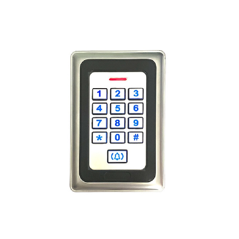 Weatherproof Standalone Access Control Machine RFID Reader Safety Keyboard Password Protection Door Lock Open Metal Doorbell