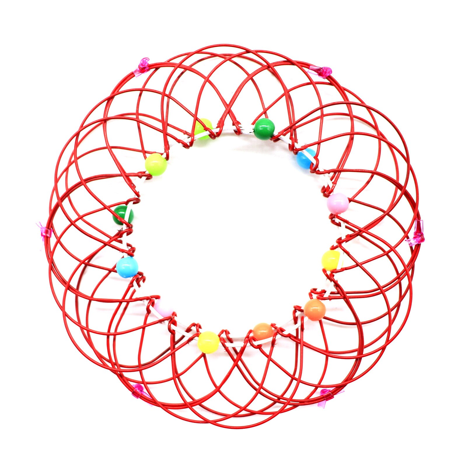 Magic Mandala Bloem Mand Speelgoed Meerdere Veranderingen Ijzeren Hoepel Ring Speelgoed Lbv: Red