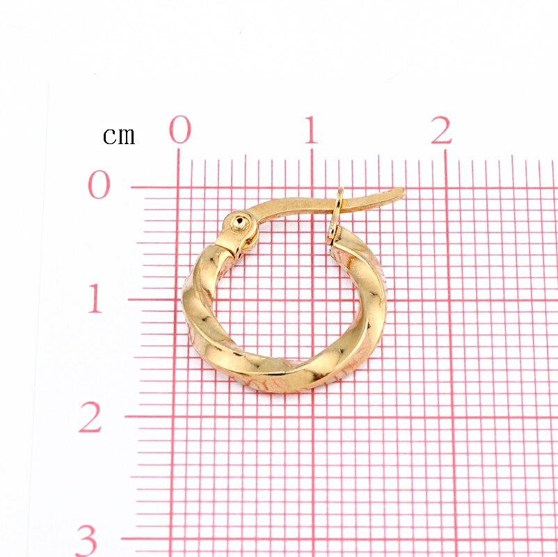 1 paar Eenvoudige Goud Zilver Kleur Eindeloze Cirkel Hoepel Oorbellen Voor Vrouwen Persoonlijkheid Twist Draad Opening Oorbel Sieraden E138