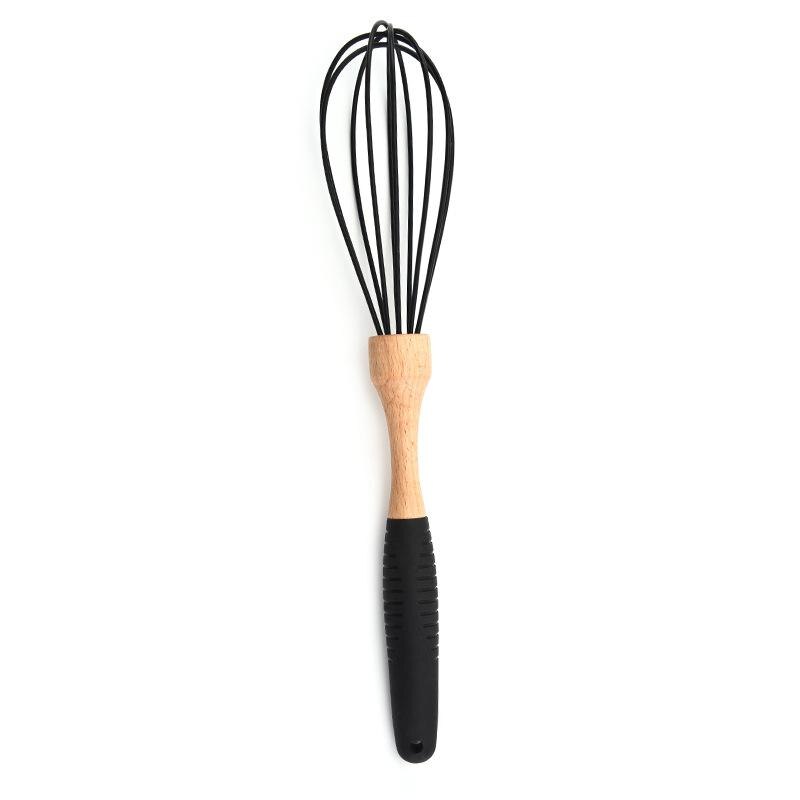 Silicone Wood Turner Spatula Brush Scraper Pasta Gloves Egg Beater Kitchen Accessories Baking Cooking Tools Kitchenware Cookware: Egg beater