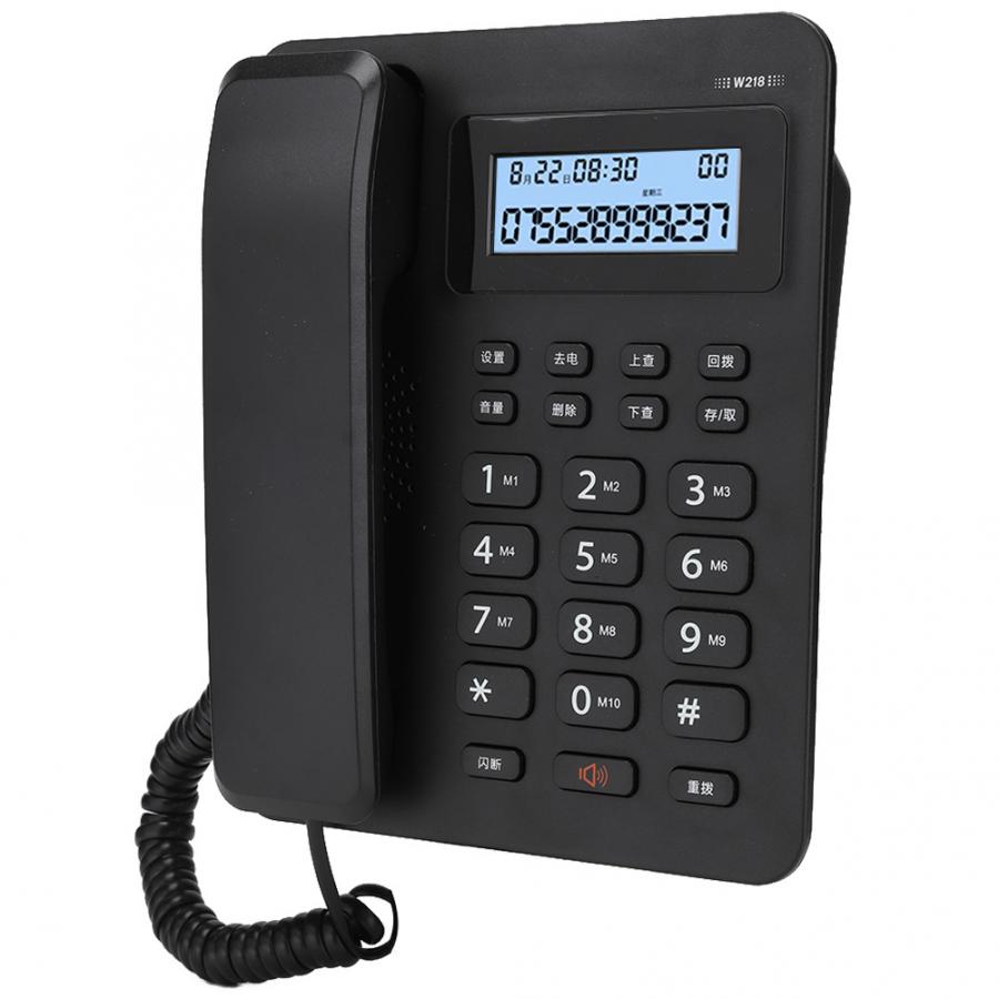 Desktop Caller ID Landline Telephone Multi-Functional Wired Desk Corded Telephone for Home Business Office Hotel Use