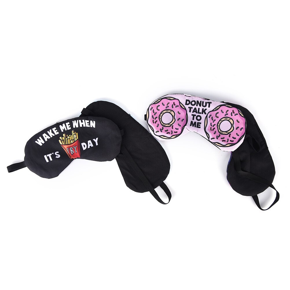 1pc Eye Sleep Masks 3D Printing Sleeping Eye Mask Lovely Eye Care Shade Blindfold Sleep Mask Eyes Cover Sleeping Tools