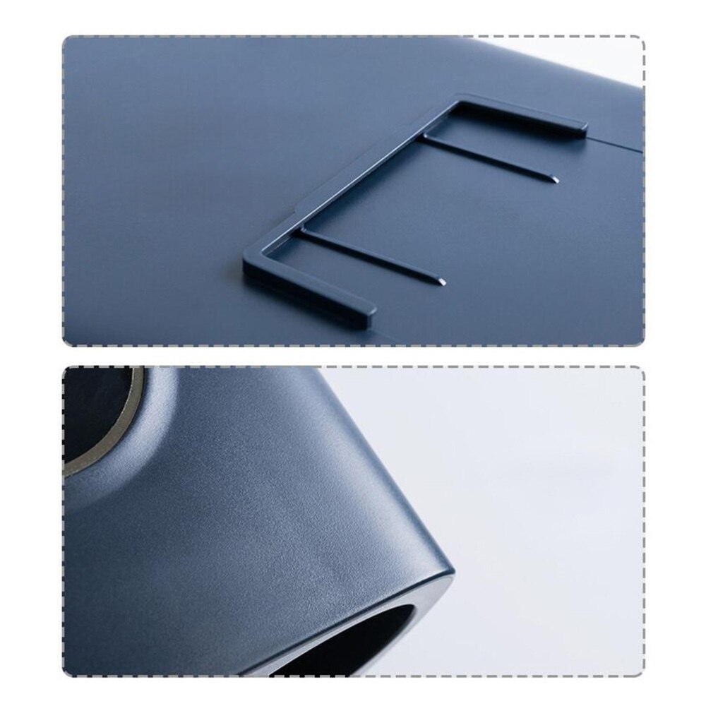 Practical Paper Cup Rack Disposable Cup Dispenser Automatic Water Cup Holder for Home Office Restaurant (Dark Blue)