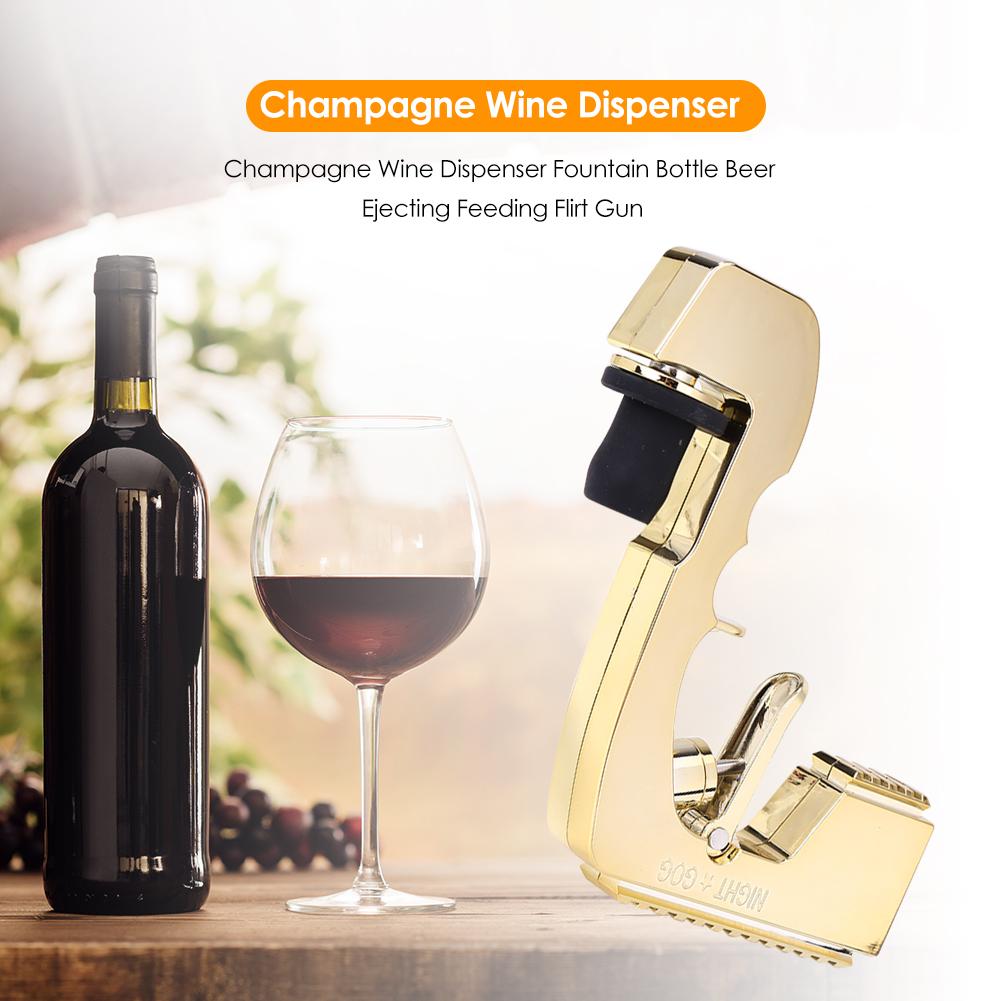 Alloy Metal Wine Dispenser Shooting Pourer Distributor Champagne Wine Dispenser Fountain Bottle Beer Ejector