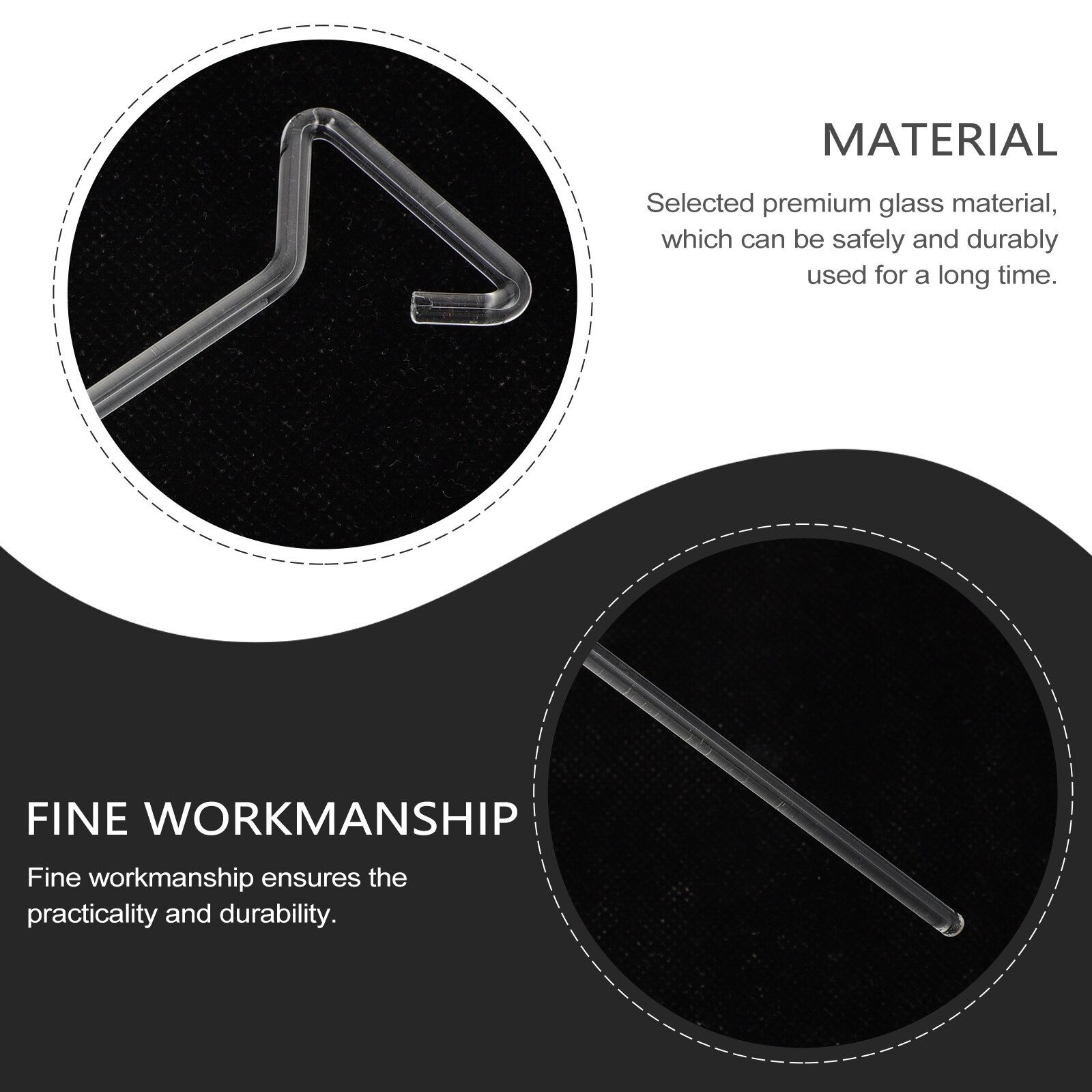 4pcs Glass Spreading Rods Cell Spreaders Labs Glass Rod Tools